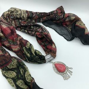 COPY - Handcrafted Ethnic Design Scarf with jewel…